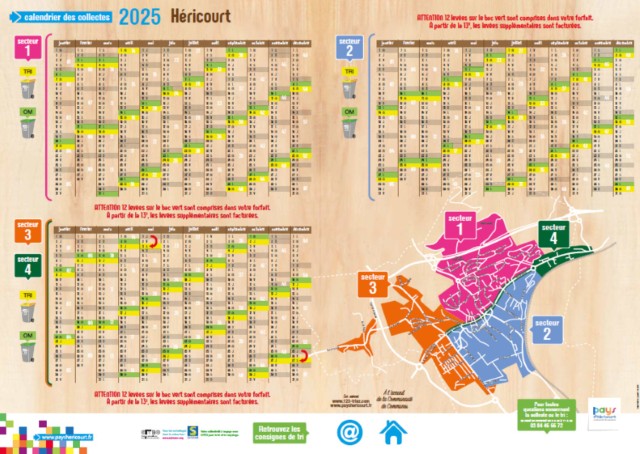 Calendrier des Collectes 2025