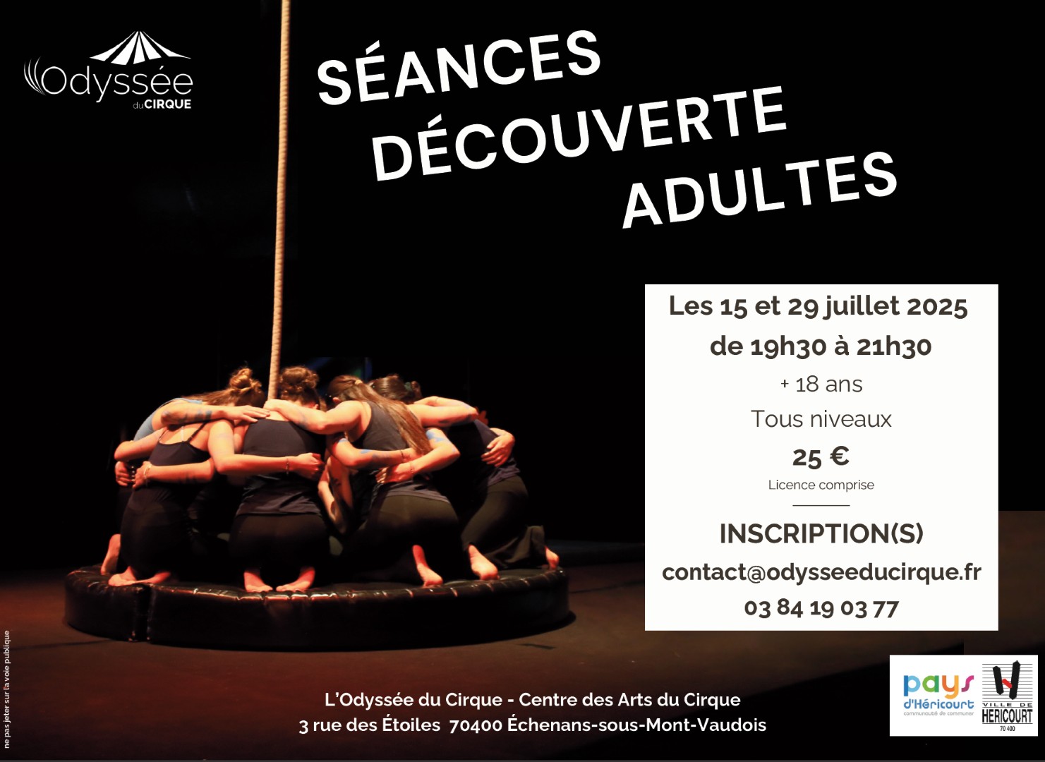 s&eacute;ances d&eacute;couverte adultes