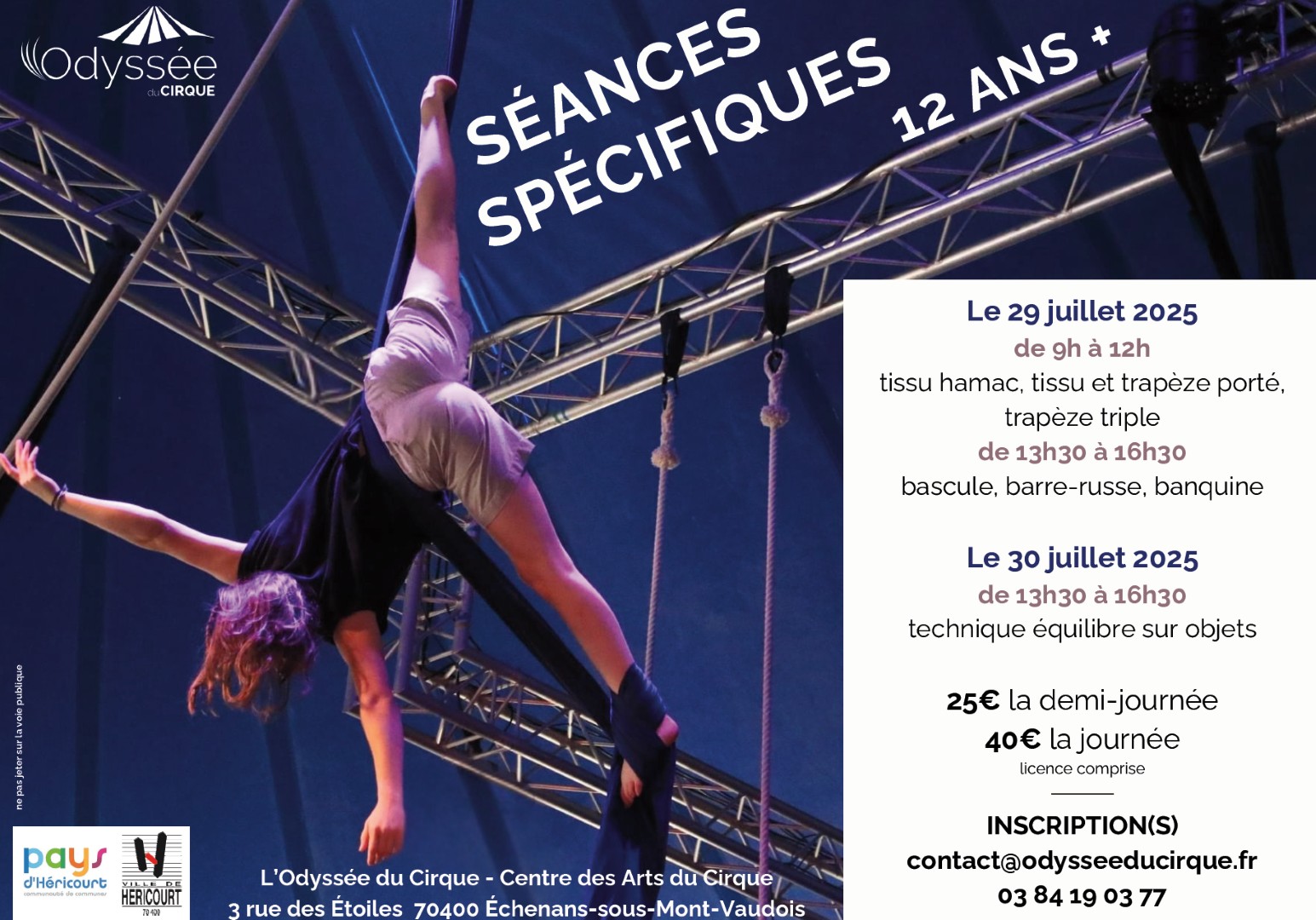 s&eacute;ances sp&eacute; 12+