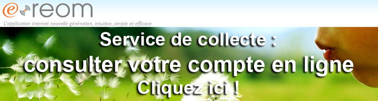 Service de collecte : consulter votre compte en ligne.